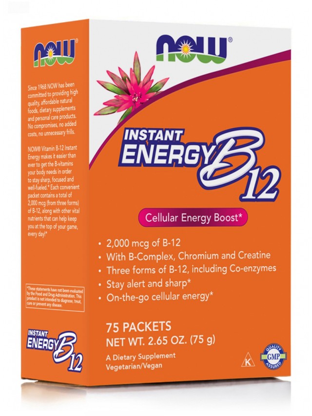 Now Instant Energy B-12, 2000 mcg 75 Packets