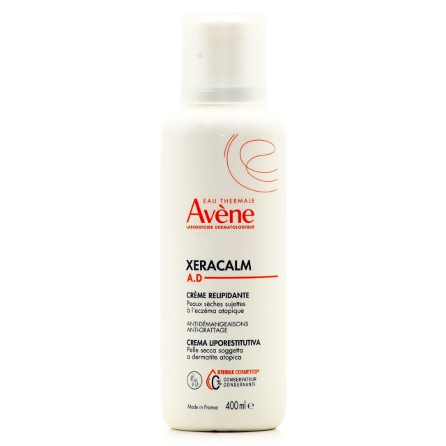 Avene Xeracalm A.D Lipid-Replenishing Cream Κρέμα Σώματος Ανάπλασης για Ξηρές Επιδερμίδες, 400ml