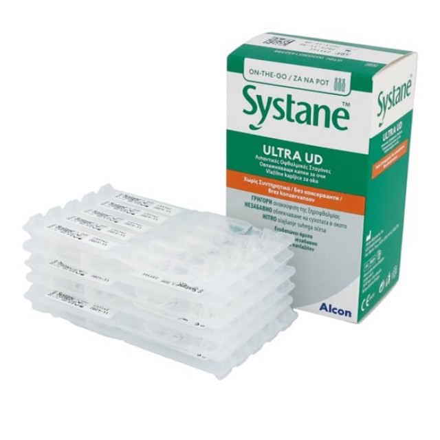 Alcon Systane Ultra UD Λιπαντικές Οφθαλμικές Σταγόνες, 30 x 0.7 ml