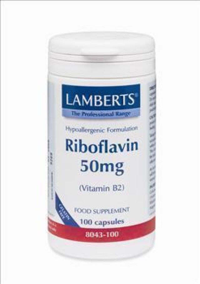 LAMBERTS B-2 50MG 100CAPS RIBOFLAVIN