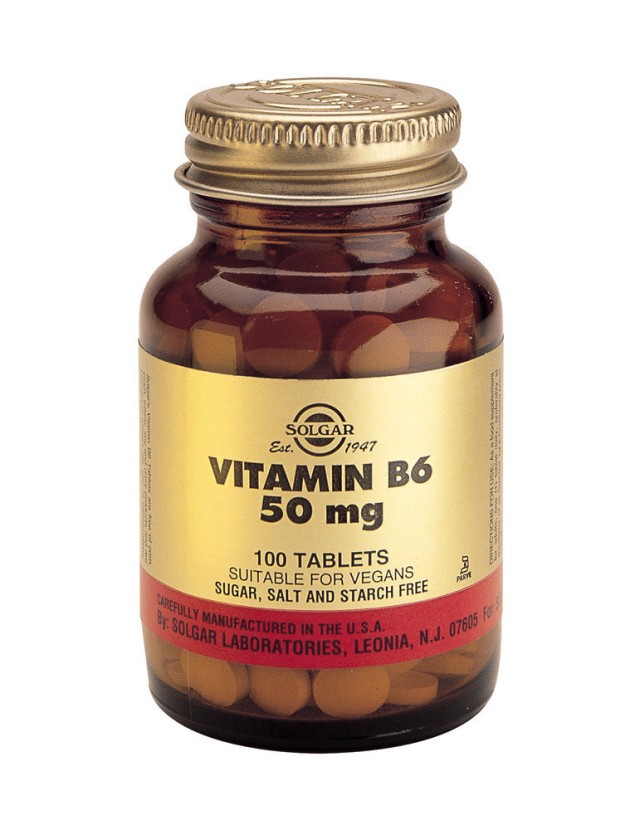 SOLGAR VIT. B-6  50mg tabs 100s