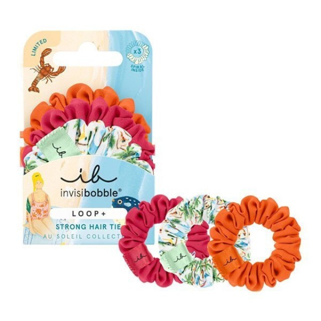 Invisibobble Invisibobble Loop + Au Soleil Collection Λαστιχάκια Μαλλιών, 3τμχ