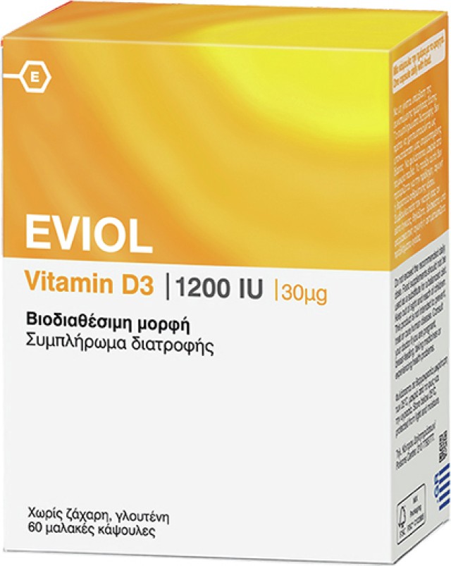 Eviol Vitamin D3 1200iu 60caps