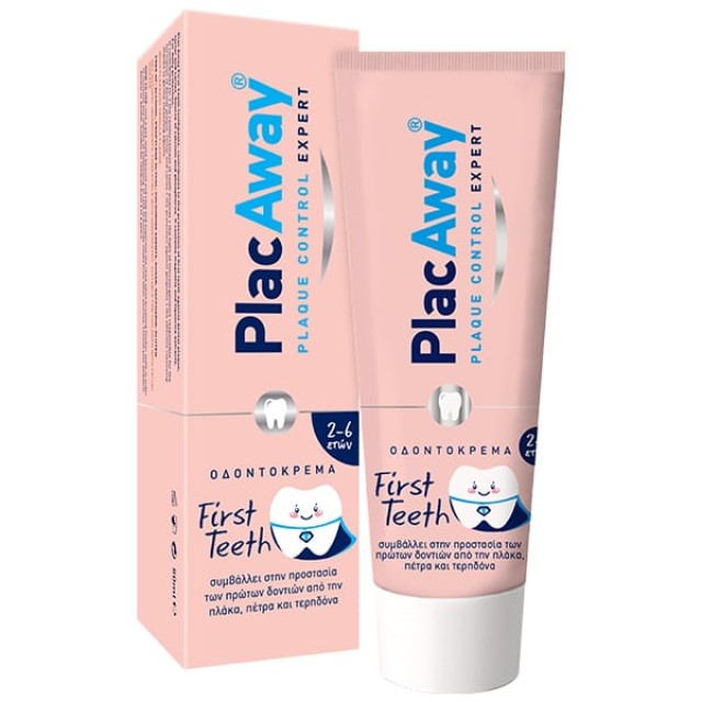 Plac Away First Teeth Βρεφική Οδοντόκρεμα με Γεύση Βανίλιας 50ml