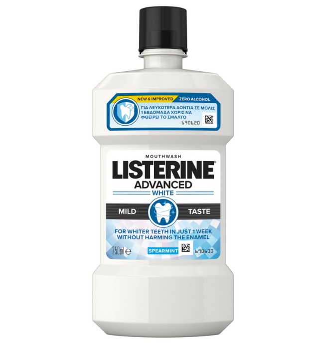 Listerine Mouthwash Advanced White Mild 250ml