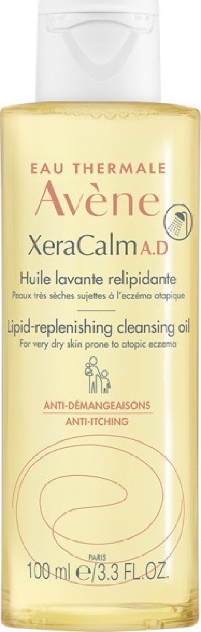 Avene Xeracalm A.D Huile Lavante-Λάδι Καθαρισμού για Ξηρό και Ατοπικό Δέρμα, 100ml