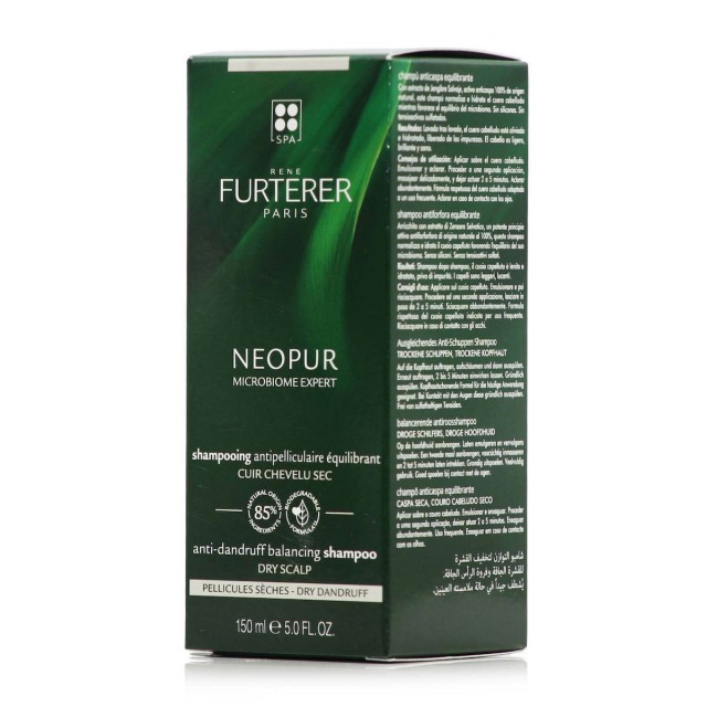 Rene Furterer Neopur Anti-Dandruff Balancing Shampoo Dry Scalp Εξισορροπητικό Σαμπουάν Κατά της Ξηρής Πιτυρίδας 150ml