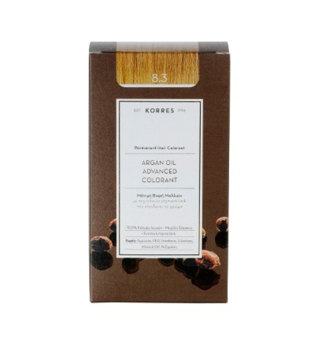 KORRES ARGAN OIL ADVANCED COLORANT 8.3 ΞΑΝΘΟ ΑΝΟΙΧΤΟ ΜΕΛΙ 50ML