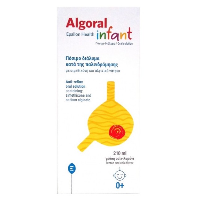 Epsilon Health Algoral Infant Πόσιμο Διάλυμα Κατά της Παλινδρόμησης με Γεύση Cola-Λεμόνι 210 ml