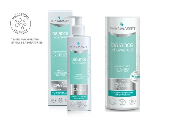 Pharmasept Balance Body Cream Κρέμα για Πρόσωπο και Σώμα 250ml & Balance Shower Gel Αφρόλουτρο για Πρόσωπο & Σώμα 250ml