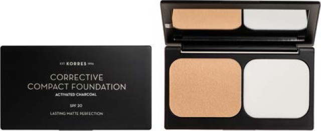 Korres Corrective Compact Foundation Spf 20 /Accf3 Διορθωτικό Compact Make Up για Σοβαρές Ατέλειες, 9.5gr