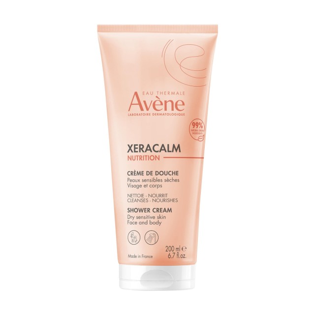 Avene XeraCalm Nutrition Shower Cream Κρεμοντούς Καθαρισμού & Ενυδάτωσης για Πρόσωπο & Σώμα, 200ml