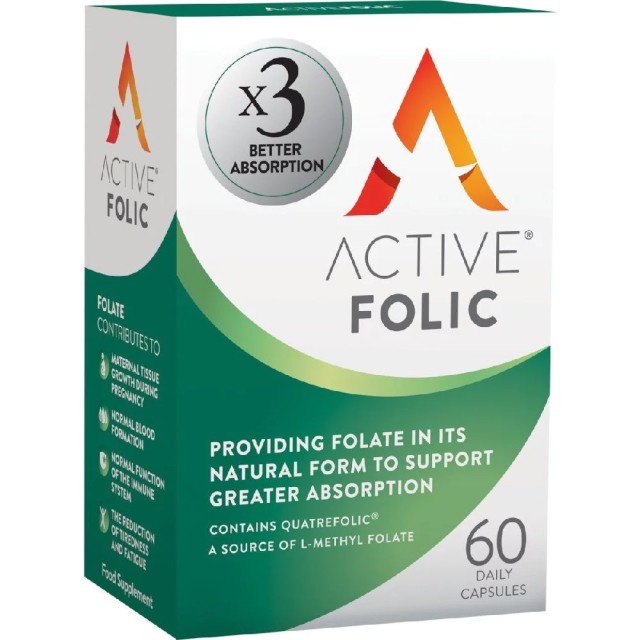 Bionat Active Folic 60 Κάψουλες