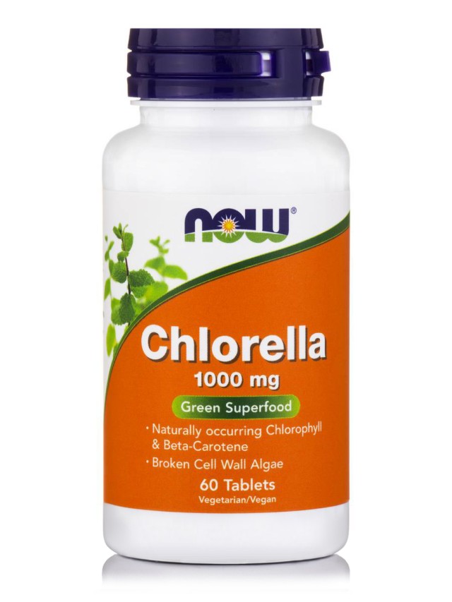 Now Chlorella 1000 mg (Vegetarian) 60tabs