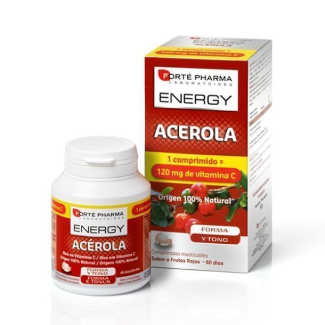 FORTE PHARMA ENERGY ACEROLA 60 μασώμενα δισκία