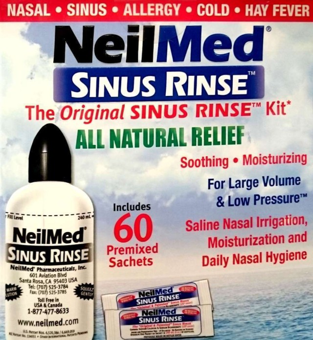 NEILMED SINUS RINSE KIT & 60 PREMIXED SACHETS