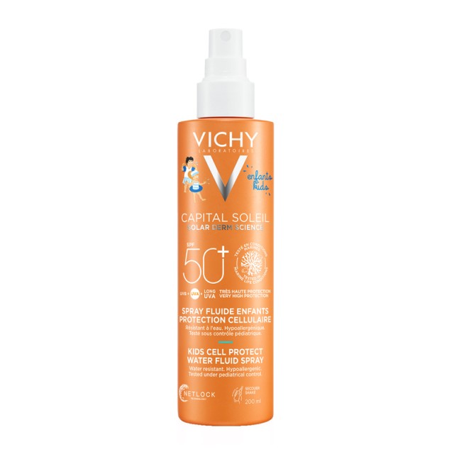 VICHY Capital Soleil Kids SPF50+ Spray Παιδικό Αντηλιακό Spray Capital Soleil για Πρόσωπο & Σώμα 200 ml