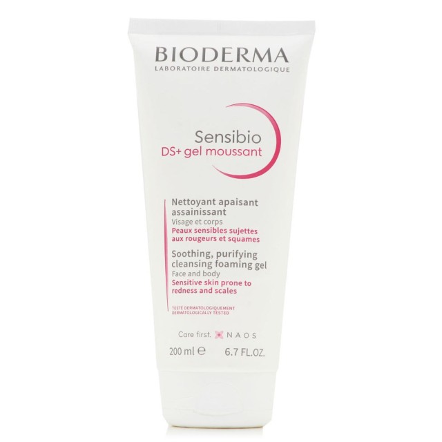 Bioderma Sensibio DS+ Gel Moussant Καθαριστικό Τζελ Κατά της Ερυθρότητας & της Ξηροδερμίας 200ml