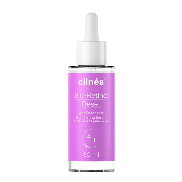 Clinea Bio-Retinol Reset Αντιγηραντικός Ορός Προσώπου με Ρετινόλη για Λάμψη 30ml