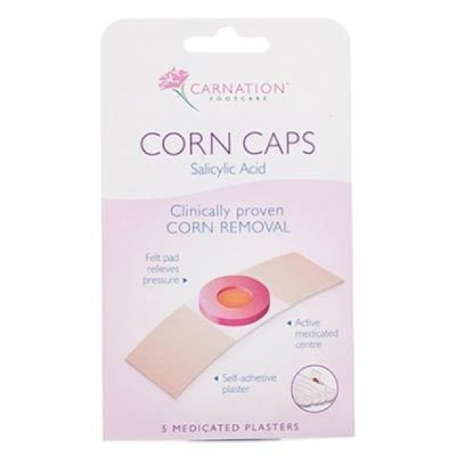 Carnation Corn Caps Επιθέματα Αφαίρεσης Κάλων με Σαλικυλικό Οξύ 5 τμχ