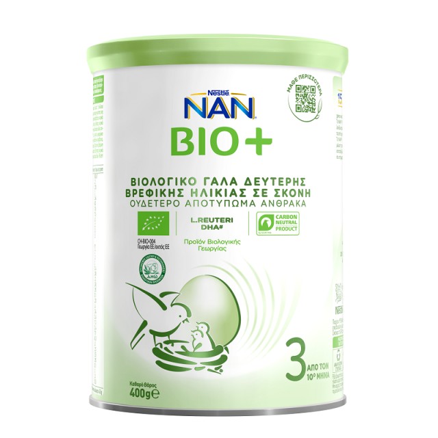 Nestle Nan Bio 3 Γάλα 3ης Βρεφικής Ηλικίας 400gr