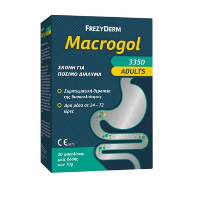 Frezyderm Macrogol 3350 Adults Συμπλήρωμα σε Σκόνη για Δυσκοιλιότητα 20x10gr