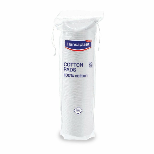 Hansaplast Cotton Pads Βαμβάκι Διπλής Όψης 70τμχ