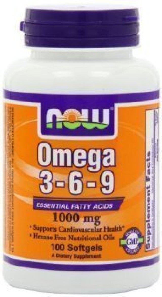 Now Omega 3 6 9 1000 mg 100 softgels