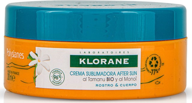 Klorane Polysianes After Sun Cream Επανορθωτική Κρέμα για μετά την Έκθεση στον Ήλιο, 200ml