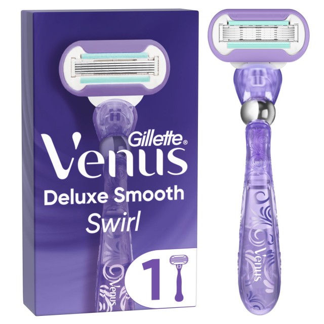 Gillette Venus Swirl Γυναικεία Ξυριστική Μηχανή & 1 Ανταλλακτικό