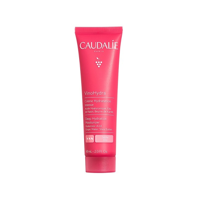 Caudalie VinoHydra Deep Hydration Moisturizer Ενυδατική Κρέμα Προσώπου για Ευαίσθητες & Ξηρές Επιδερμίδες, 60ml