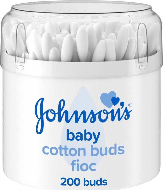 Johnsons Baby Cotton Buds Μπατονέτες Βαμβακιού 200τμχ