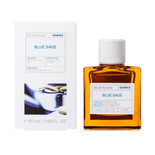 KORRRES EAU DE TOILETTE BLUE SAGE, LIME,FIR WOOD 50ML