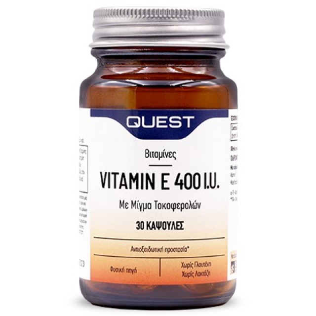 QUEST VITAMIN E 400IU MIXED TOCOPHEROLS 30CAPS