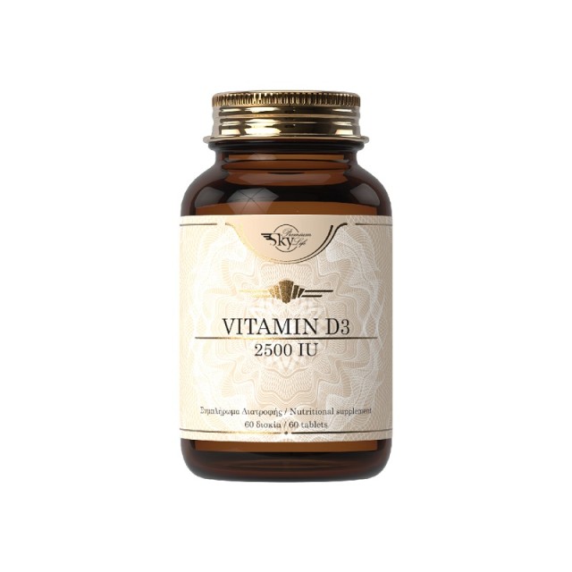 Sky Premium Life Vitamin D3 2500iu 60 δισκία