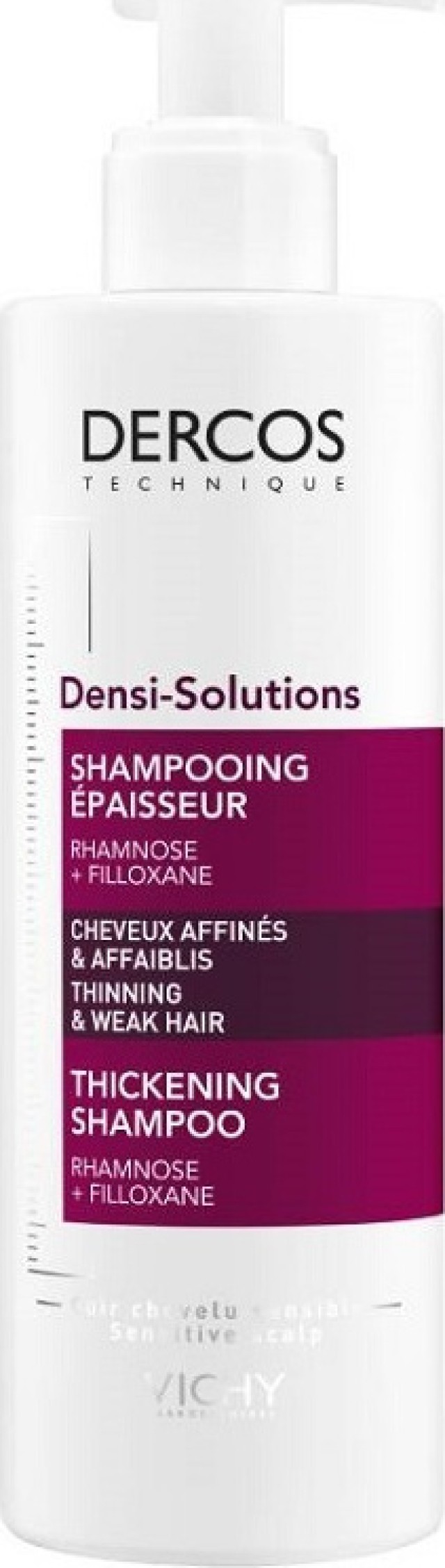 Vichy Dercos Densi-Solutions Shampoo, Σαμπουάν Αύξησης της Πυκνότητας 400ml