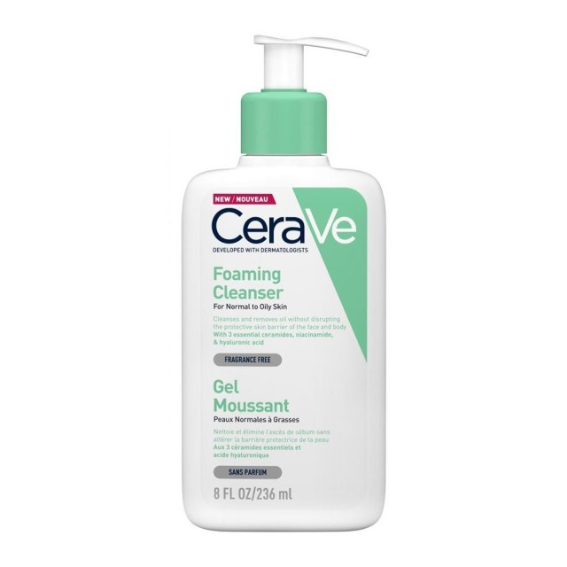 CeraVe Gel Καθαρισμού Πρόσωπο/Σώμα για Κανονικό έως Λιπαρό Δέρμα 236ml