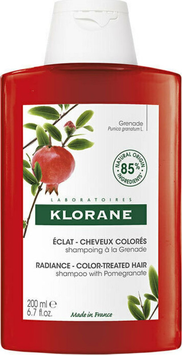 Klorane Shampoo with Pomegranate Σαμπουάν για Βαμμένα Μαλλιά με Εκχύλισμα Ροδιού BIO, 200ml