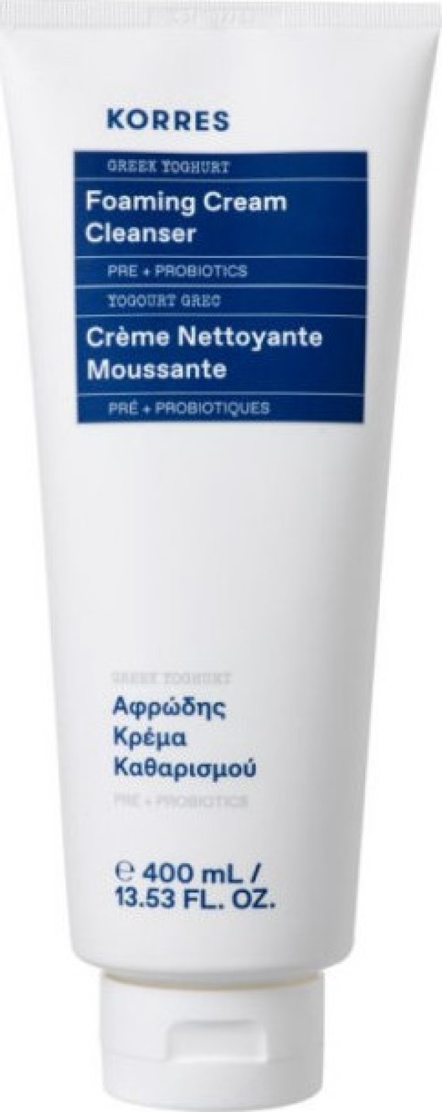 Korres Cleansing Foam Cream Yogurt Αφρώδης Κρέμα Καθαρισμού Προσώπου Γιαούρτι, 400ml