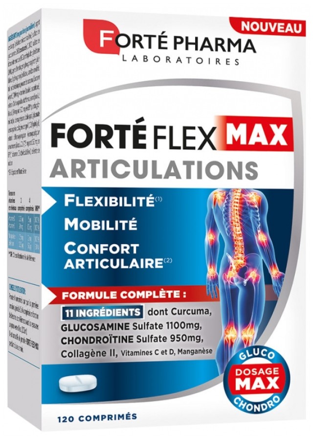 Forte Pharma Forte Flex Max Συμπλήρωμα Διατροφής για την Υγεία των Οστών 120 ταμπλέτες