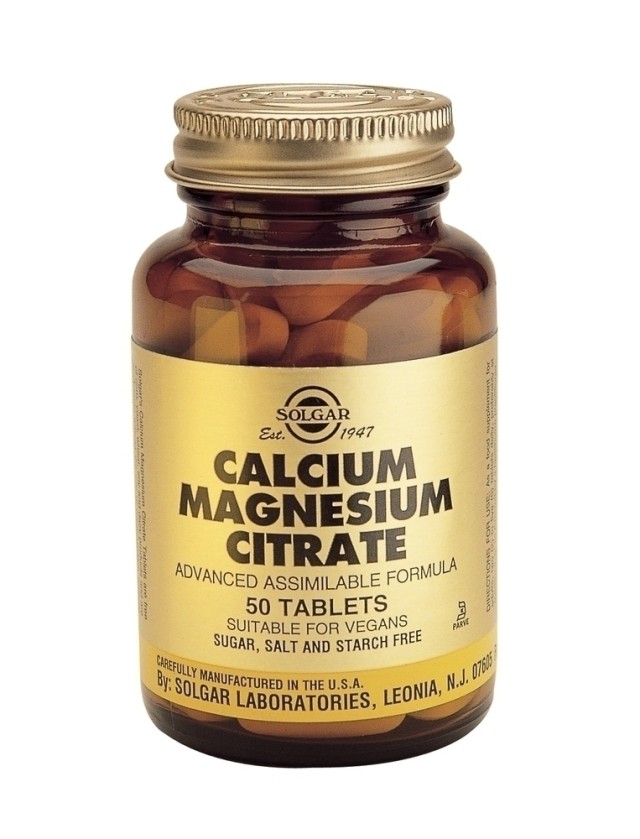 SOLGAR CALCIUM MAGNESIUM CITRATE tabs 50s