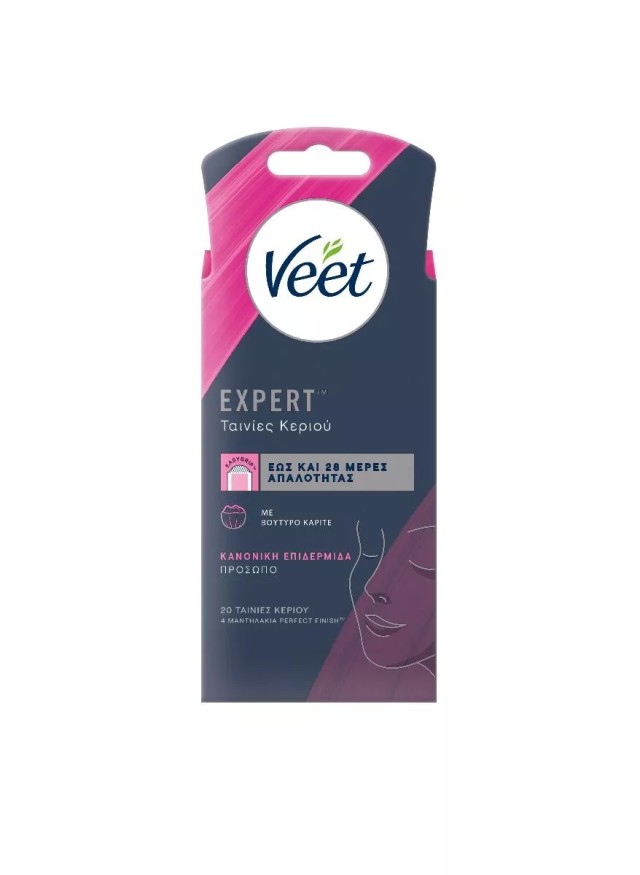 Veet Ταινίες Κεριού Easy-Gelwax για κανονική Επιδερμίδα 20 τεμάχια