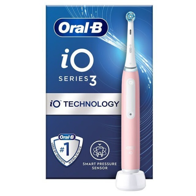 Oral-B iO Series 3 Hλεκτρική Οδοντόβουρτσα Pink 1τεμ