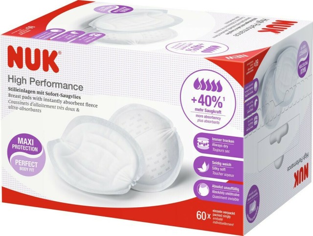 Nuk Επιθέματα Στήθους High Performance 60 Τεμάχια