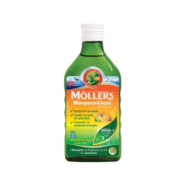 Mollers Μουρουνέλαιο Tutti Frutti 250ml