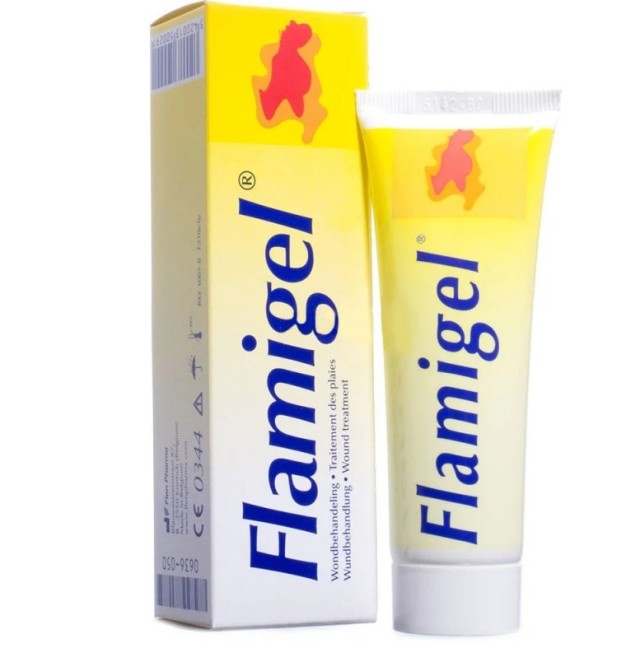 Flamigel Υδροενεργό Επίθεμα σε Μορφή Gel Iδανικό για την Aντιμετώπιση Πληγών & Εγκαυμάτων καθώς Ανακουφίζει τον Πόνο, 100gr