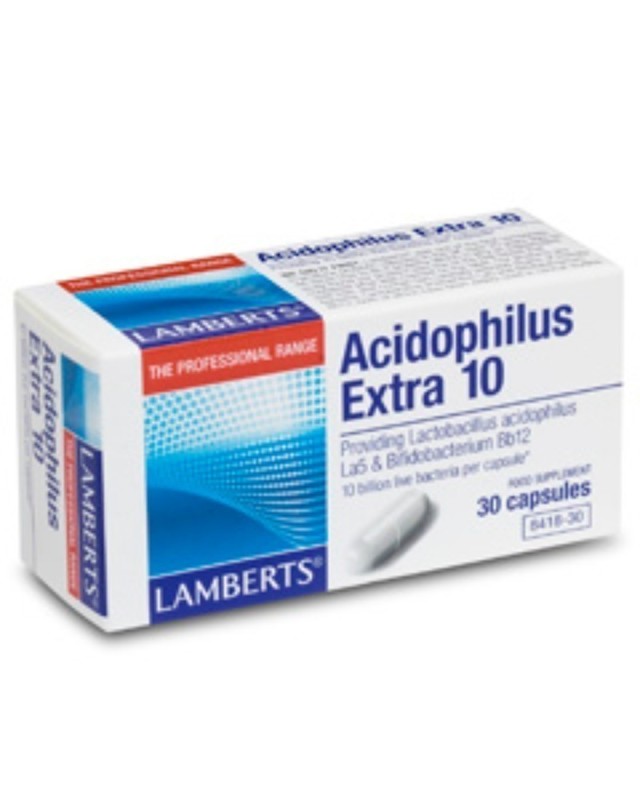 LAMBERTS ACIDOPHILUS EXTRA 10 MILK FREE 30CAPS