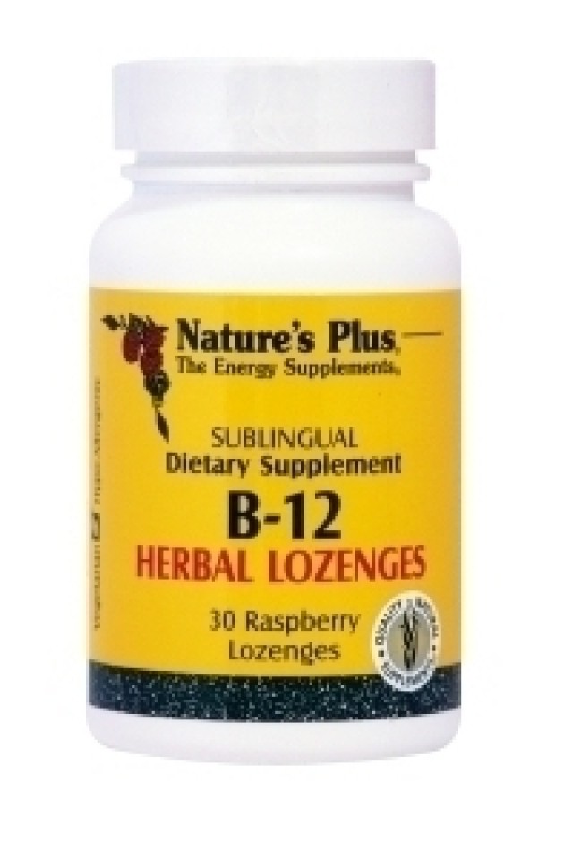 Natures Plus VITAMIN B-12 30 παστίλιες