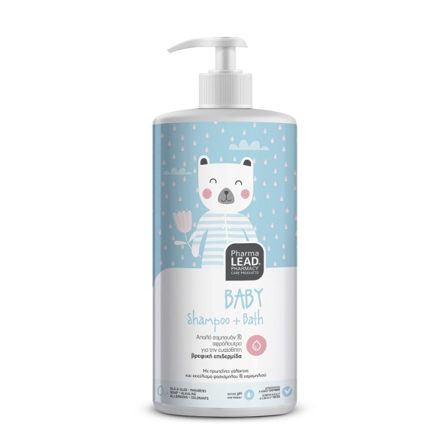 Pharmalead Baby Shampoo & Bath Σαμπουάν & Αφρόλουτρο 1000ml