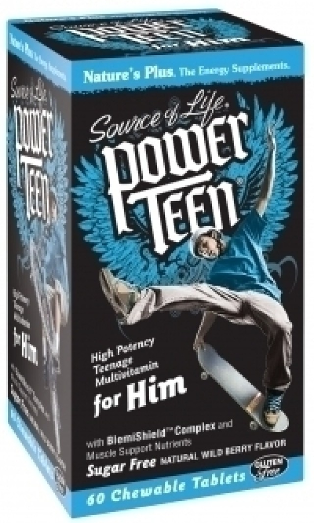 Natures POWER TEEN for HIM 60 μασώμενες ταμπλέτες